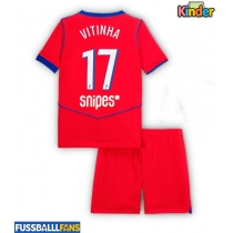 Paris Saint-Germain Vitinha #17 3rd trikot Kinder 2025-26 Kurzarm (+ Kurze Hosen)